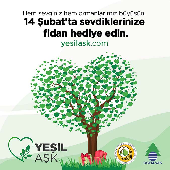 Sevgililer Günü'nde Yeşil Aşk kampanyası