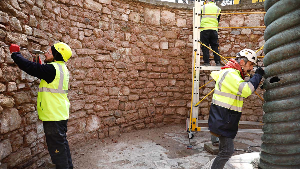 Yılanlı Sütun için restorasyon başladı