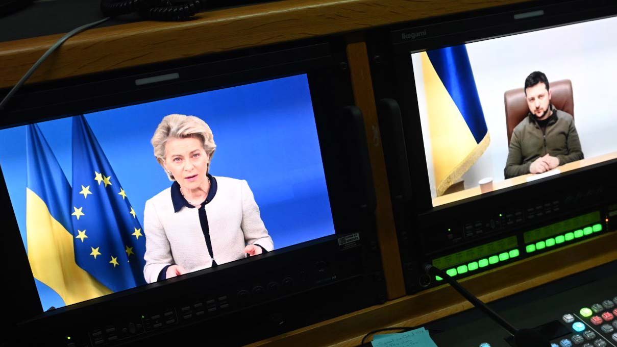 Avrupa Komisyonu Başkanı ile Zelenskiy görüştü