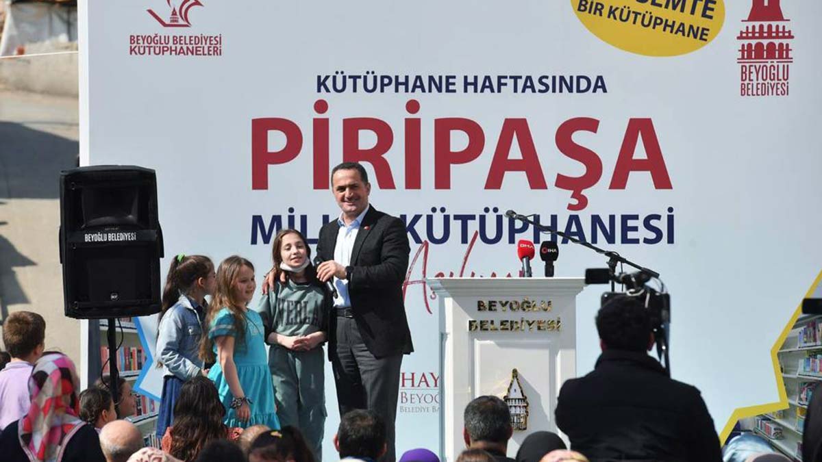 Beyoğlu’nun 10’uncu kütüphanesi açıldı
