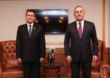 Çavuşoğlu, Türkmenistan'lı mevkidaşıyla görüştü