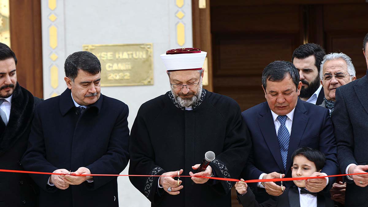 Erbaş, Ayşe Hatun Camisi'nin açılışını yaptı