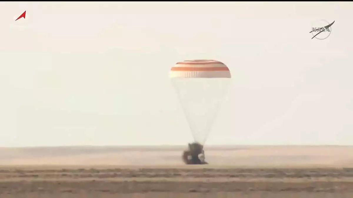 Soyuz ms 19 astronotlari dunyaya dondu 1 - dış haberler - haberton