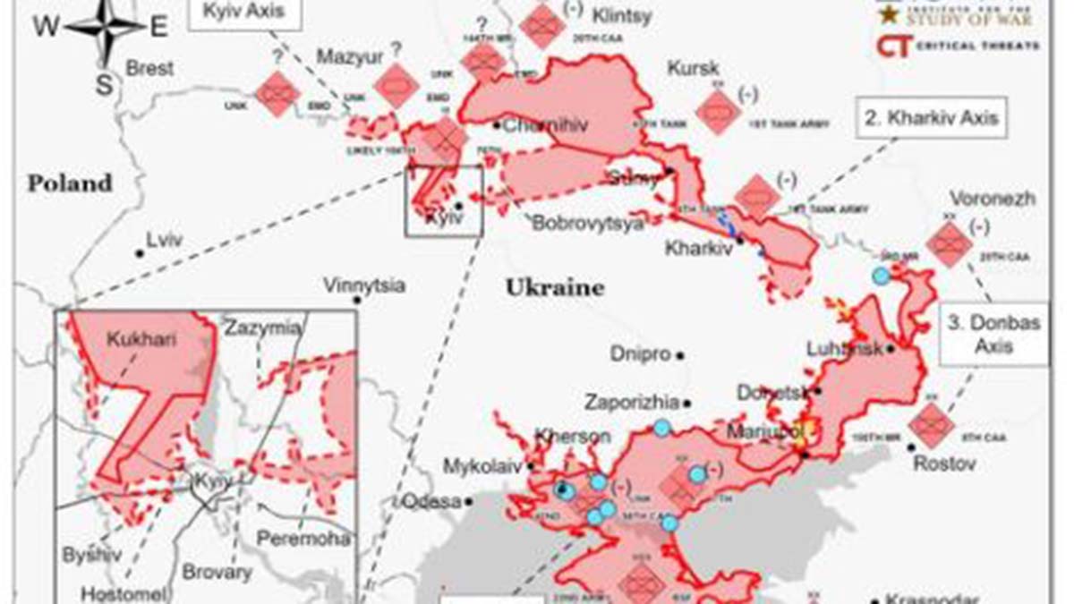 Kiev'i kuşatan Rus ordusu ikmal için duraklama yapıyor