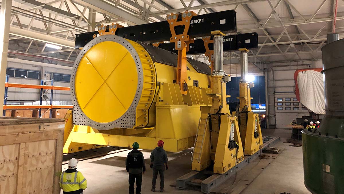 Akkuyu'nun 1'inci ünitesine ait jeneratör sahada