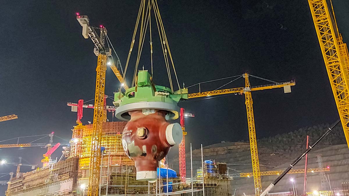 NGS 1'inci güç ünitesi ana ekipman kurulumu tamamlandı