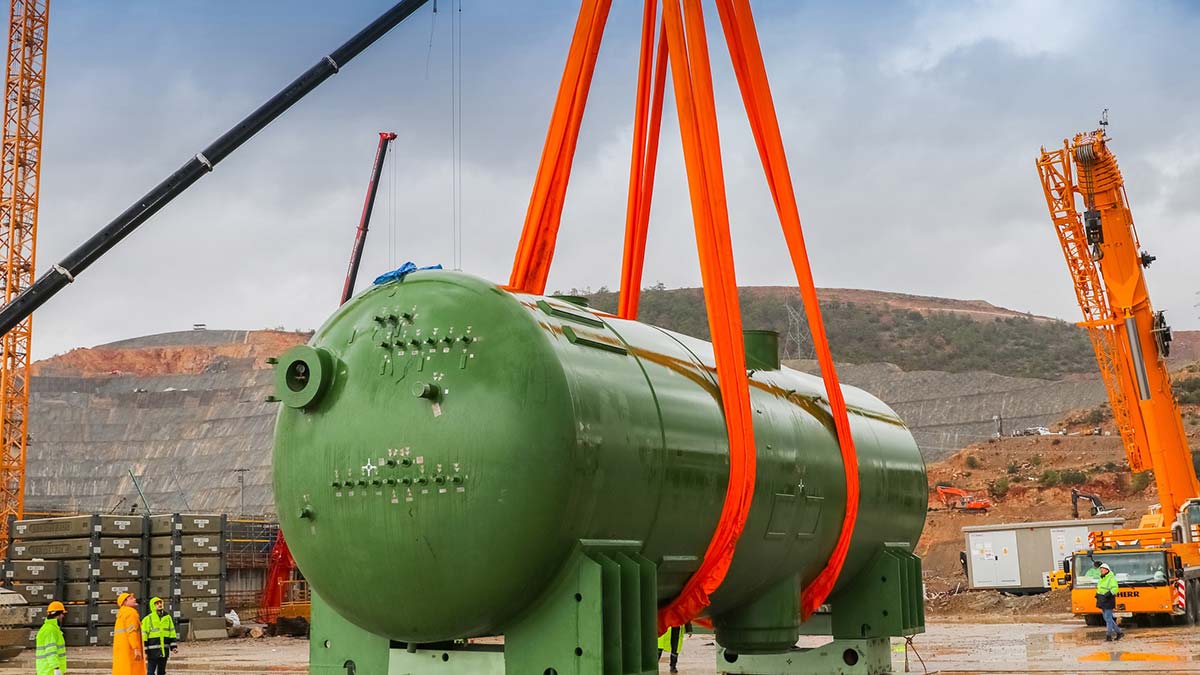 NGS 1'inci güç ünitesi ana ekipman kurulumu tamamlandı