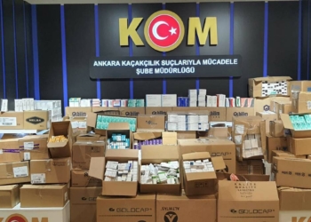 Ankara'da 925 bin adet tıbbi ilaç ele geçirildi