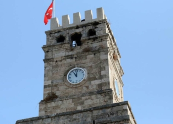Saat Kulesi'nde restorasyon çalışması başladı