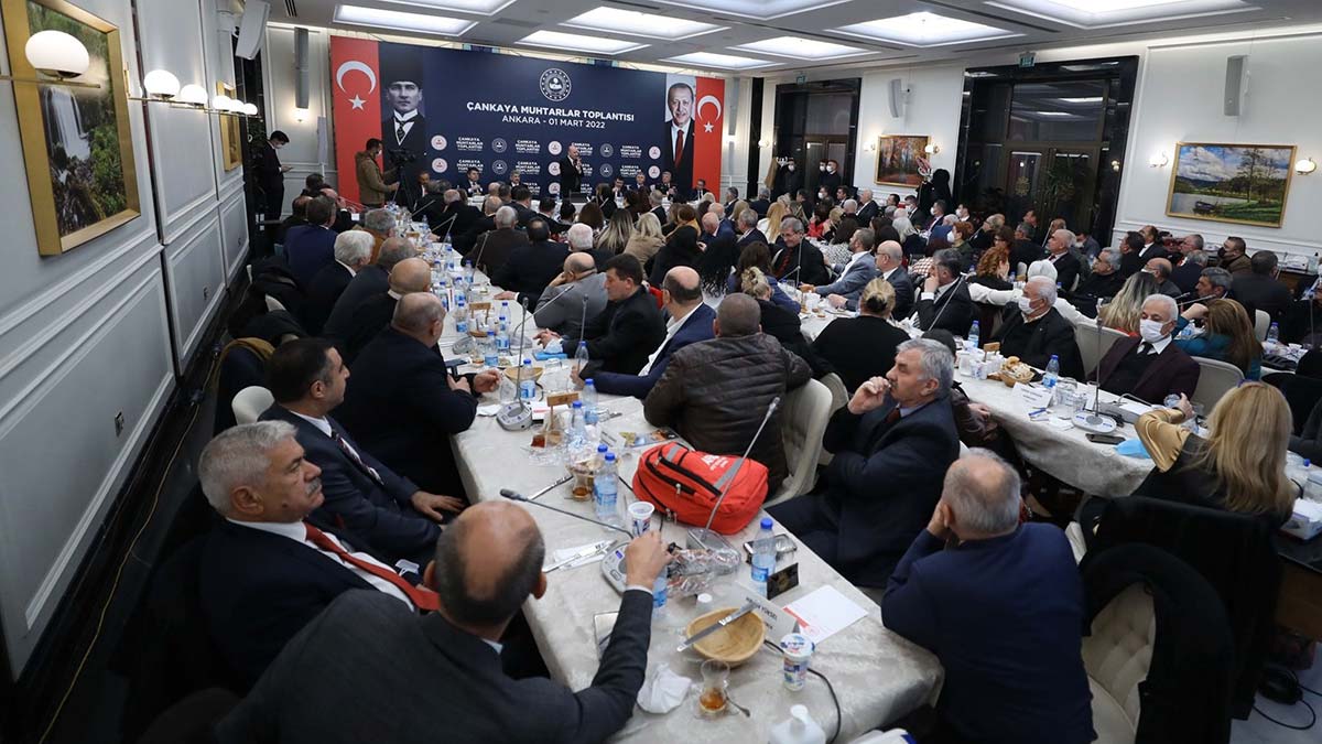 Süleyman Soylu Çankaya'da muhtarlarla buluştu