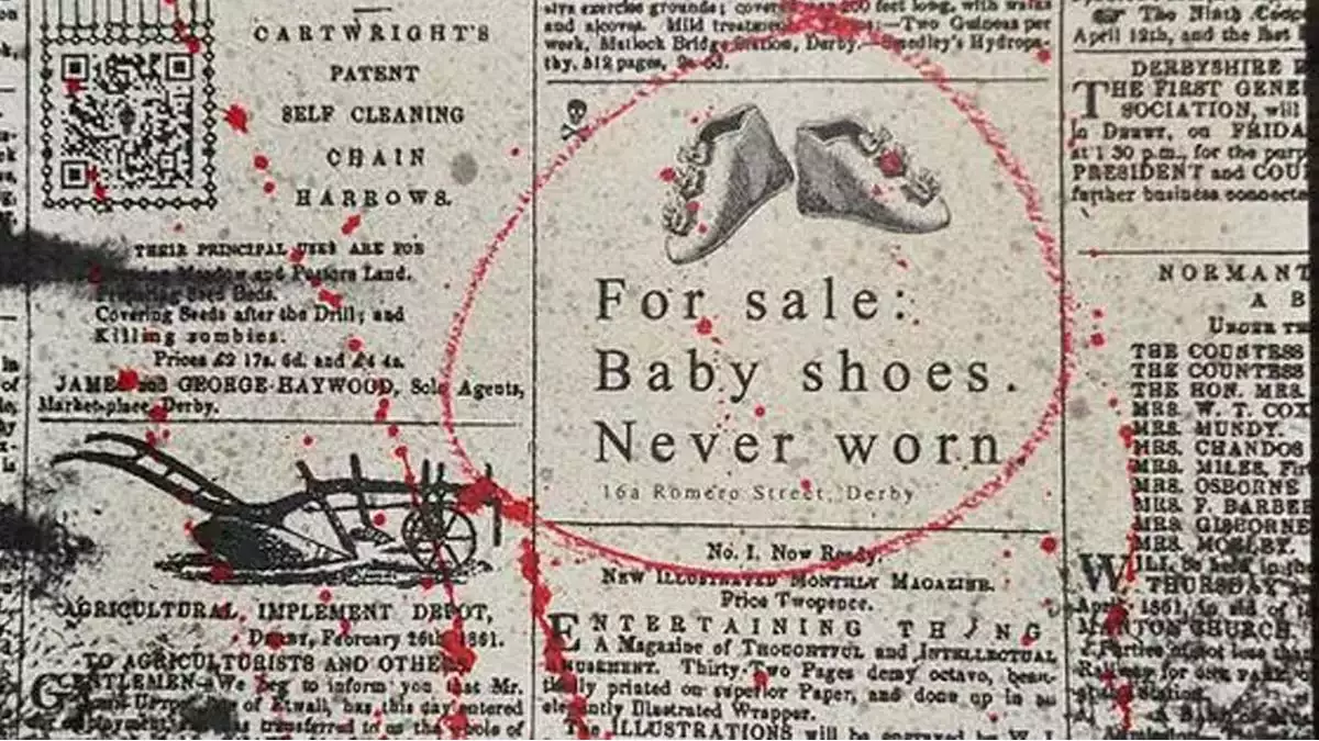 Dünyanın en etkileyici kısa hikayesi nedir? Diye sorduğumuzda, "satılık: bebek ayakkabıları. Hiç giyilmedi. " hikayesi karşımıza çıkıyor.