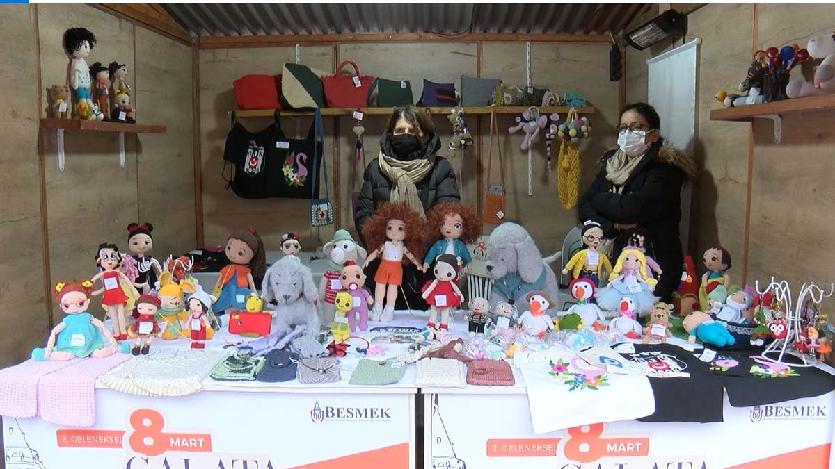 Girişimci kadınlar 8 Mart Galata Çarşısı'nda buluştu