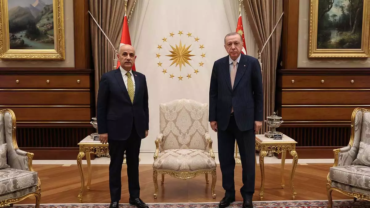 Erdoğan bakan kirişçi'yi kabul etti