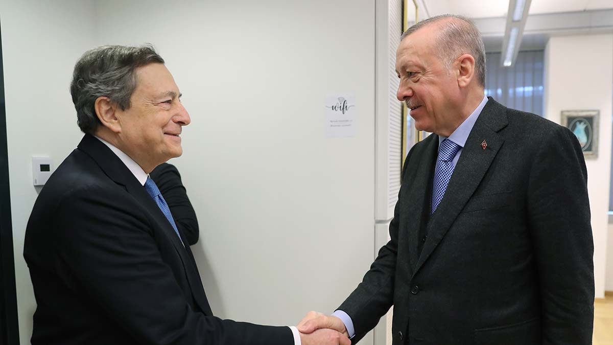 Erdoğan Draghi ile bir araya geldi