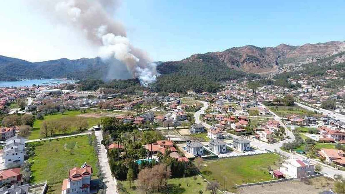 Göcek'te orman yangını