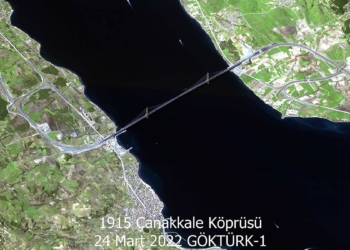 Göktürk-1 uydusundan Çanakkale Köprüsü