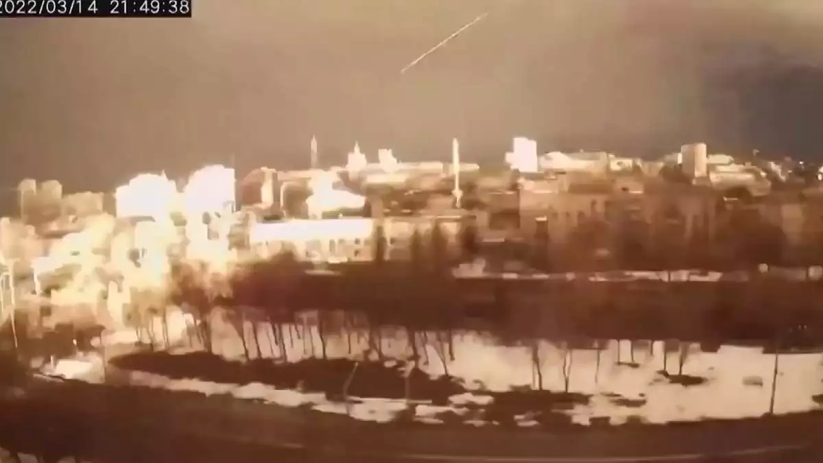 Harkiv'in bombalanma anı görüntülendi