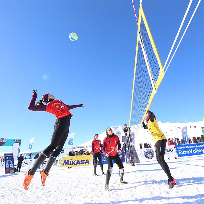 Kar Voleybolu Avrupa Kupası Erciyes'te düzenlenecek