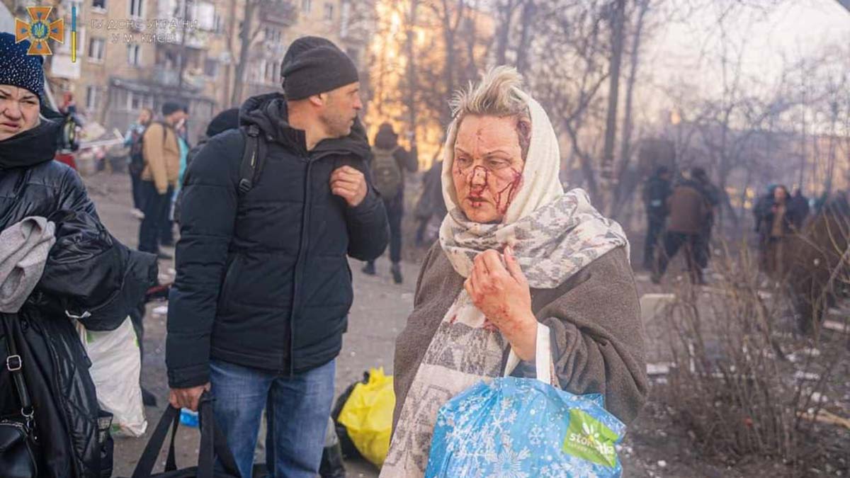 Kiev'e Rus füzesi düştü; 1 ölü var