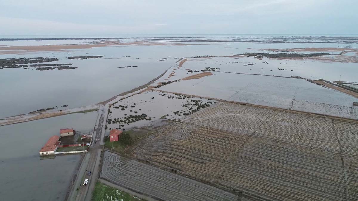 Türkiye'nin en önemli sulak alanlarından, UNESCO Dünya Mirası Geçici Listesi'nde yer alan Kızılırmak Deltası'nda kalan Bafra ilçesine bağlı Doğanca Mahallesi halkı taşkınlar nedeniyle zor günler geçiriyor.