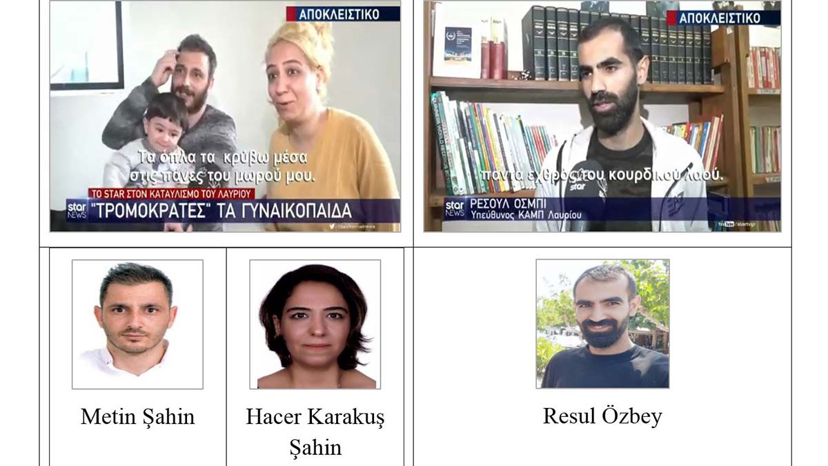 Lavrion Göçmen Kampı'nda PKK faaliyetleri görüntülendi