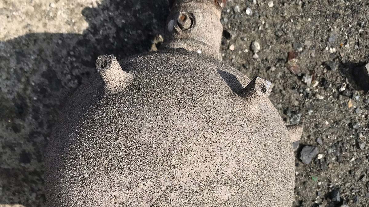 Samsun'da hava ştandrosu bulundu