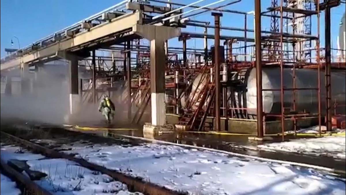 Sumy'deki kimyasal tesiste amonyak sızıntısı giderildi