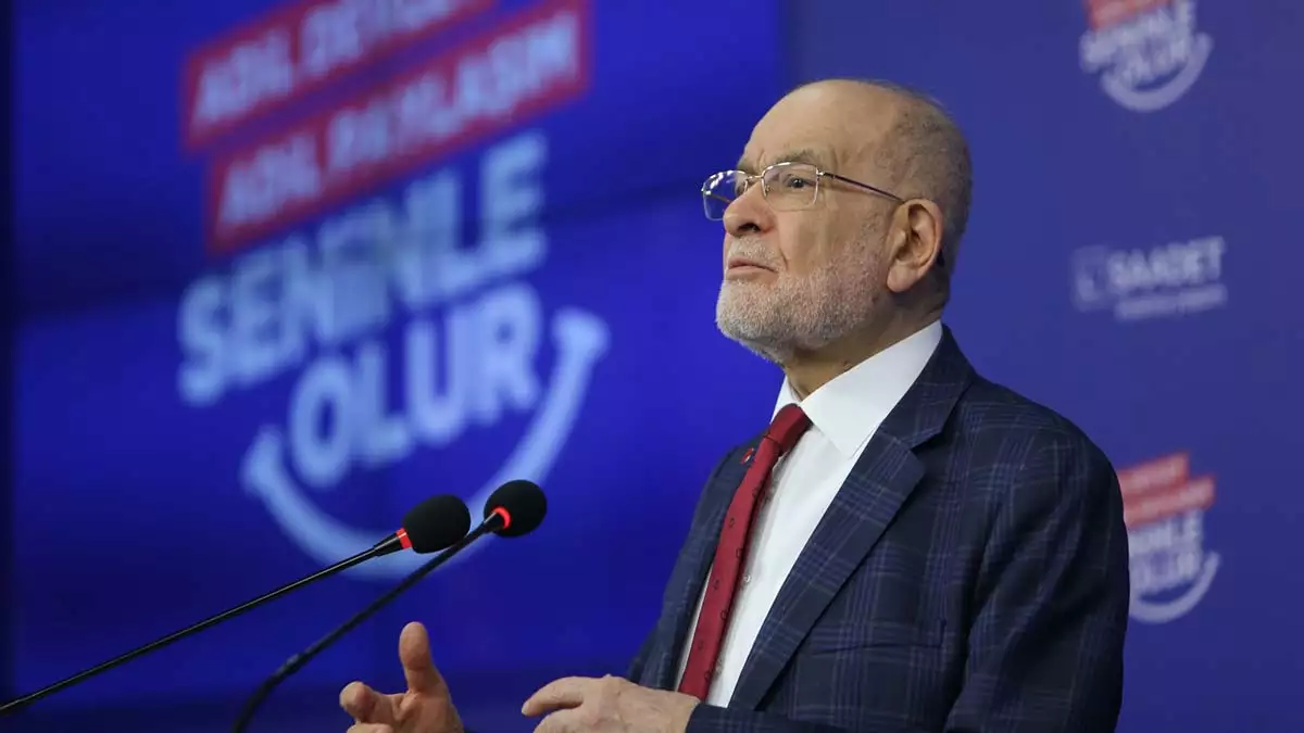 Saadet partisi genel başkanı temel karamollaoğlu, "her ne kadar iktidar, başka başka suni gündemlerle bunu unutturmaya çalışsa da; maalesef ekonomi insanımızın canını yakıyor" dedi.