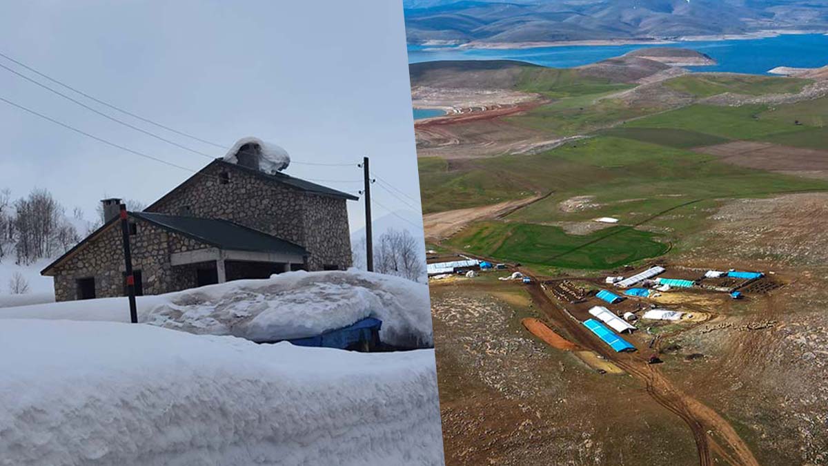 Tunceli'de bir taraf bahar bir taraf kış
