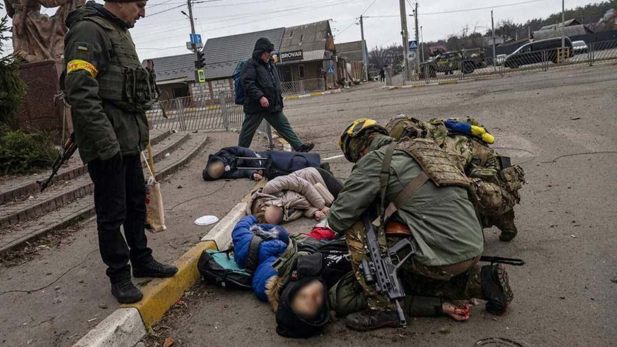 Irpin'de tahliye sırasında bir aile yok oldu