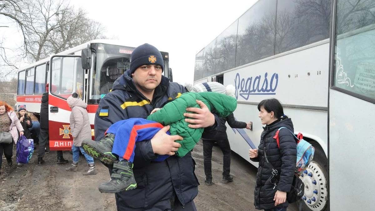 Kirovohrad kentinde transit geçişlerle tahliye