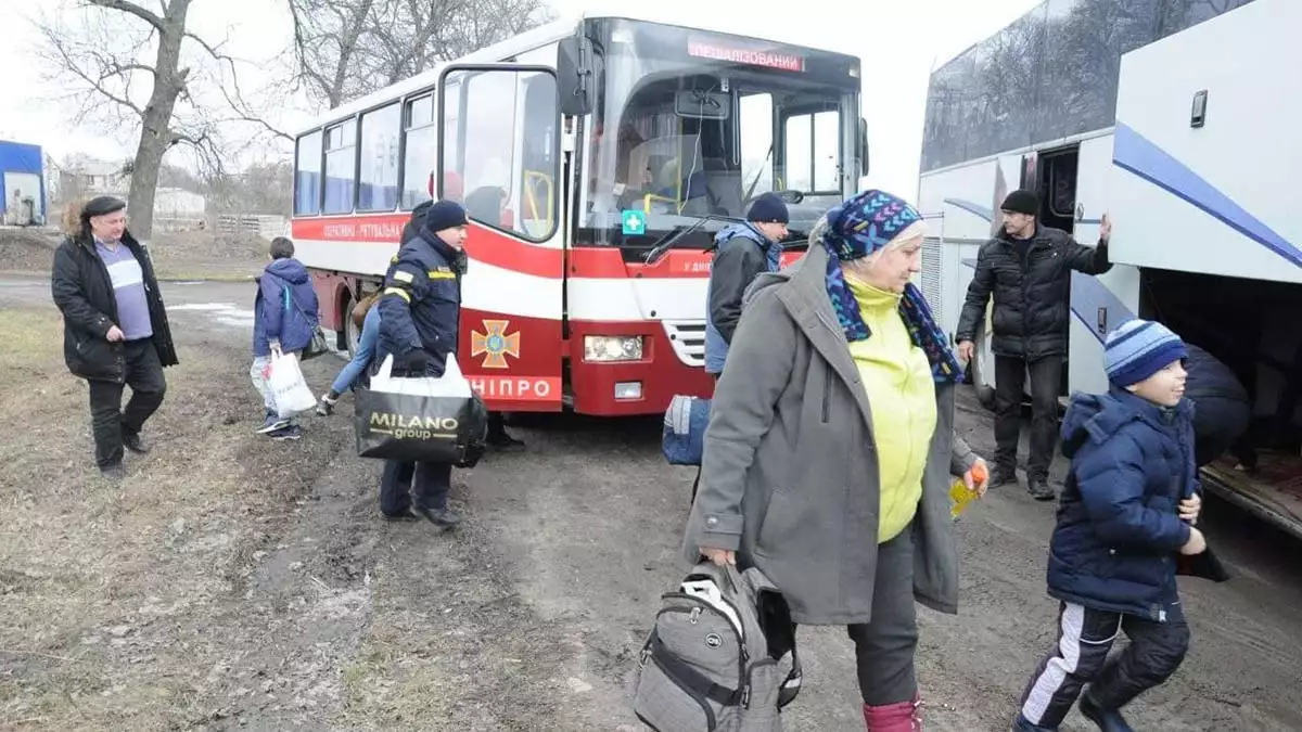 Kirovohrad'da transit geçişlerle tahliye