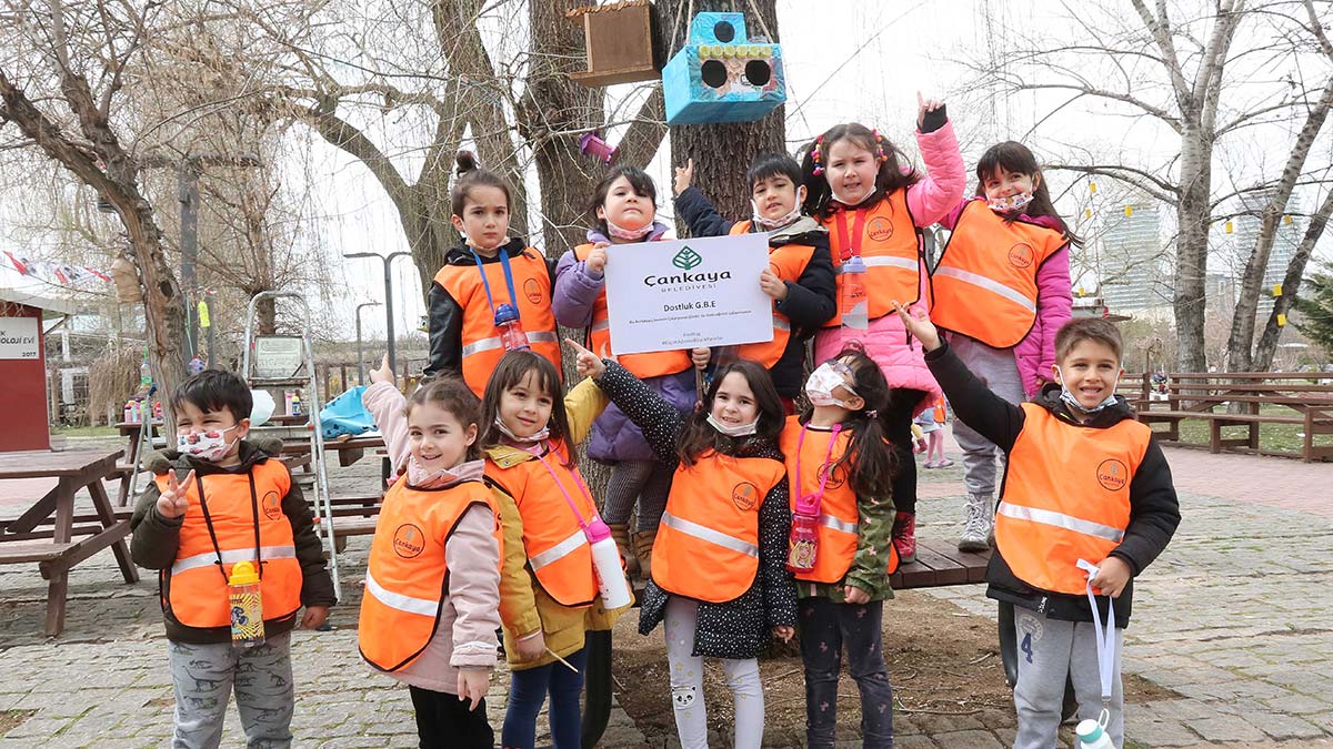 Kuş yuvaları Çankayalı miniklerden