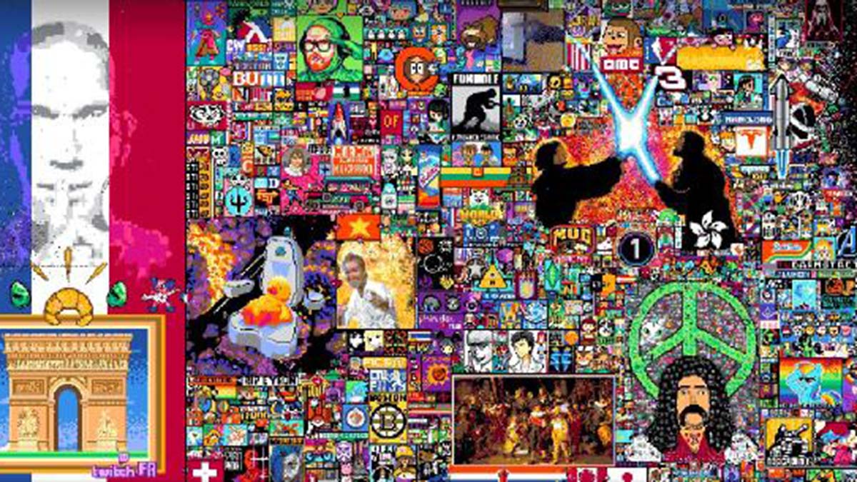 Reddit'te milyonların katılımıyla "piksel sanatı"