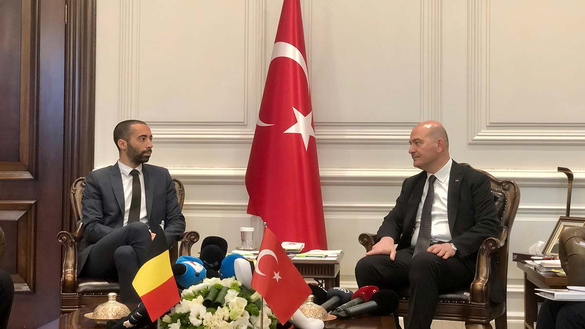 Bakan Soylu, Belçika Devlet Sekreteri ile görüştü