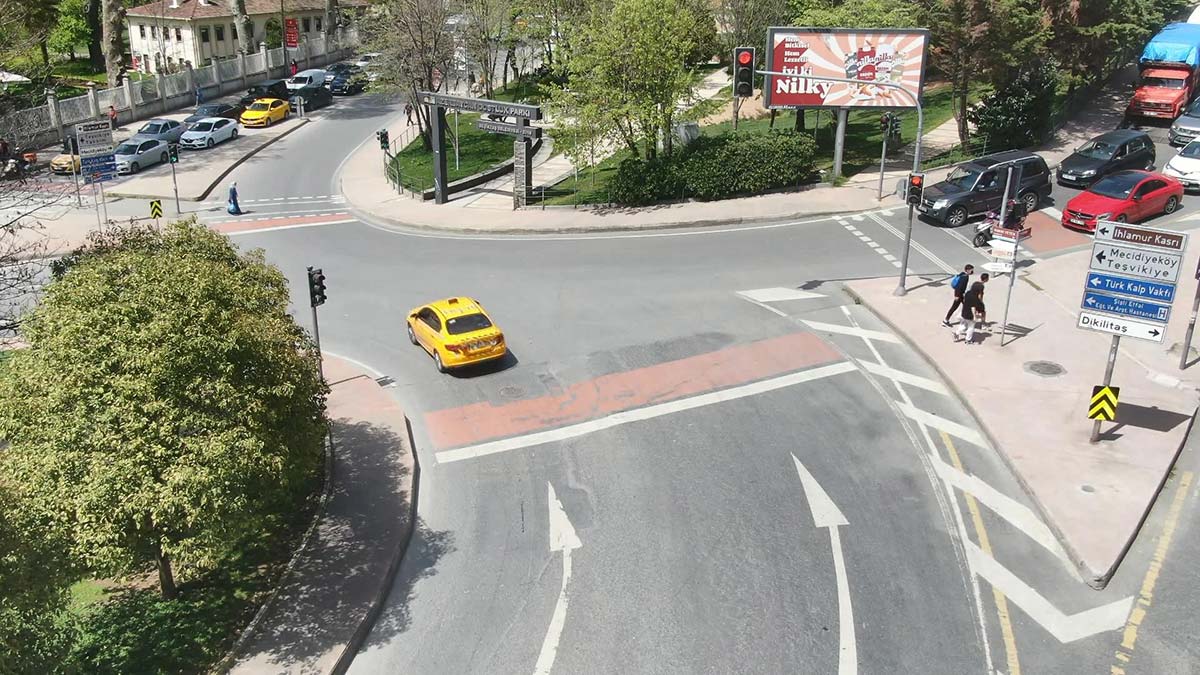 Beşiktaş'ta polislerden dronlu denetim