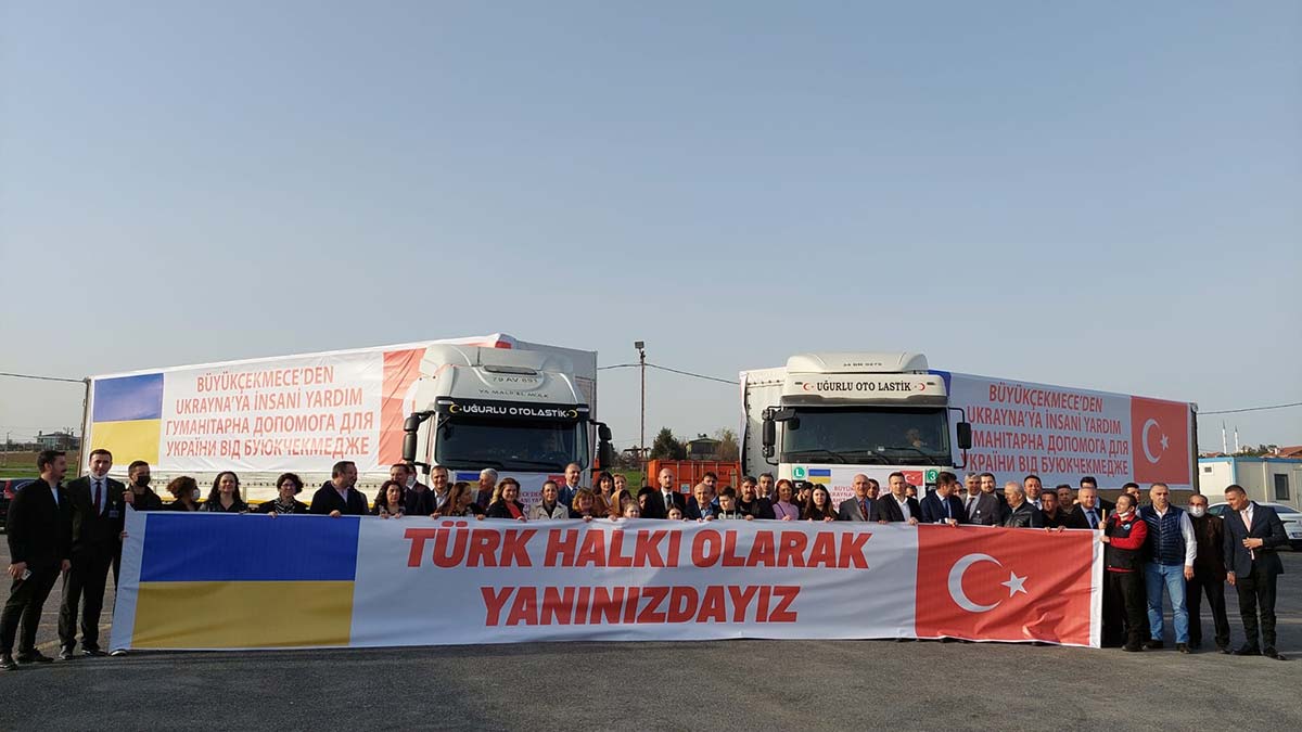Büyükçekmece'den Ukrayna’ya 2 tır insani yardım