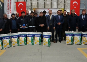 Çanakkale'de üreticilere ayçiçeği tohumu