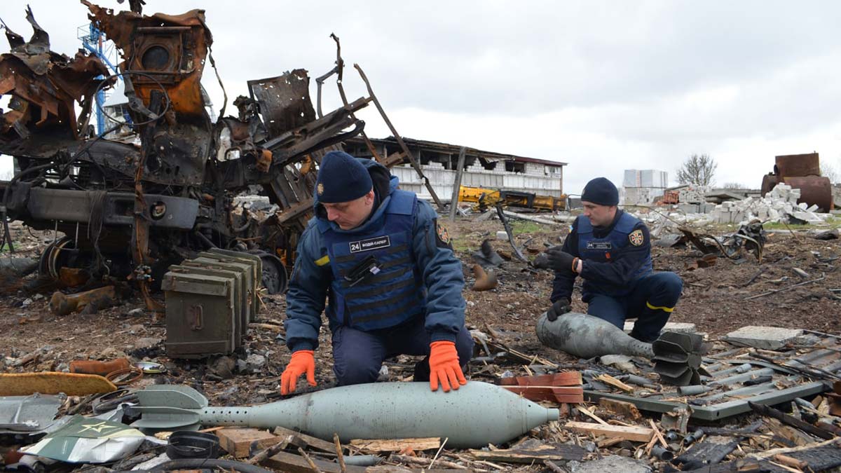 Çernihiv’de patlayıcı temizliği