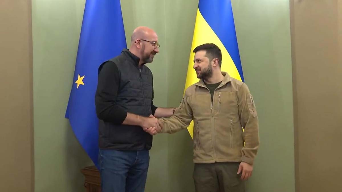 Charles Michel, Zelenski ile görüştü