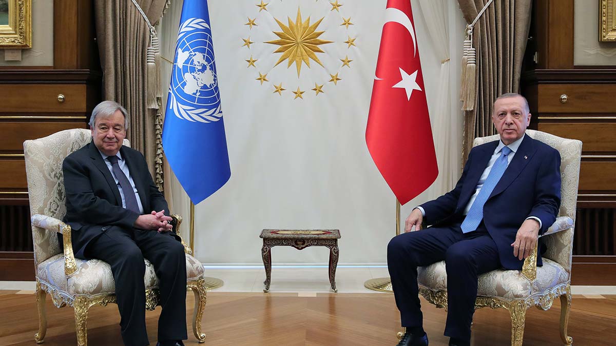 Erdoğan, BM Genel Sekreteri Guterres'i kabul etti