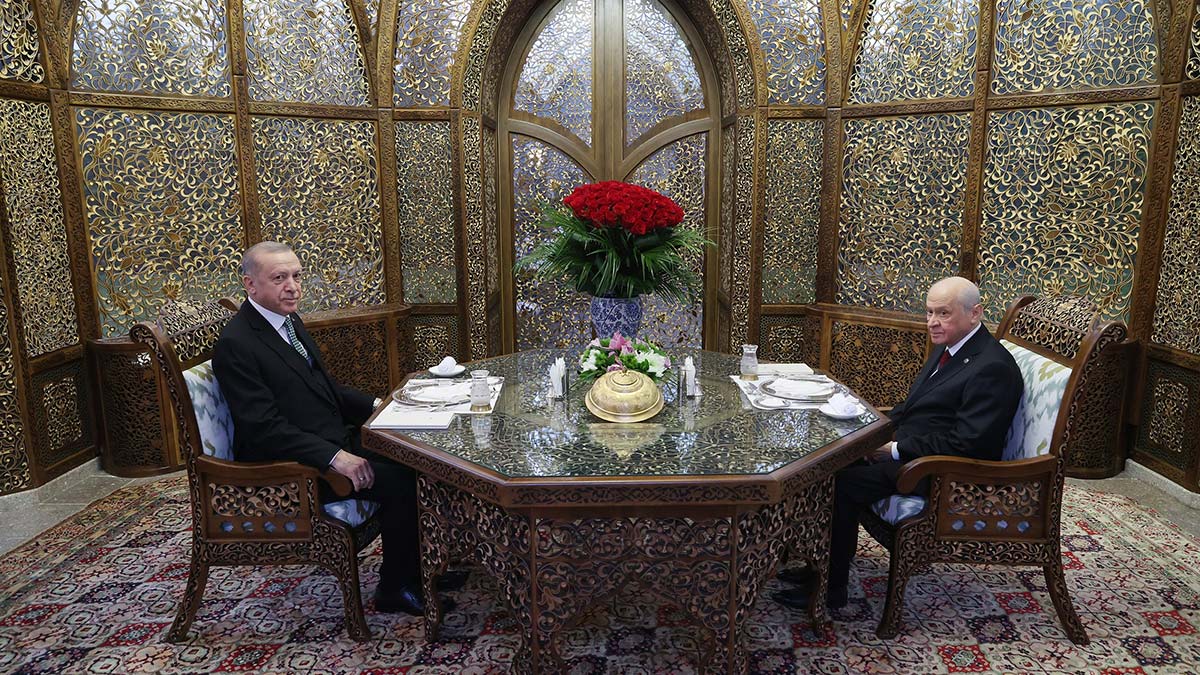 Erdoğan, MHP lideri Bahçeli'yi iftarda kabul etti