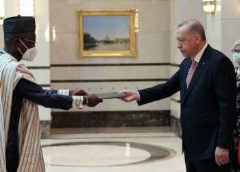 Erdoğan, güven mektuplarını kabul etti