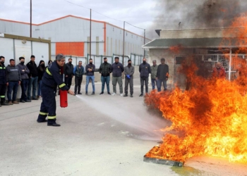 Temizlik personeline yangın tatbikatı