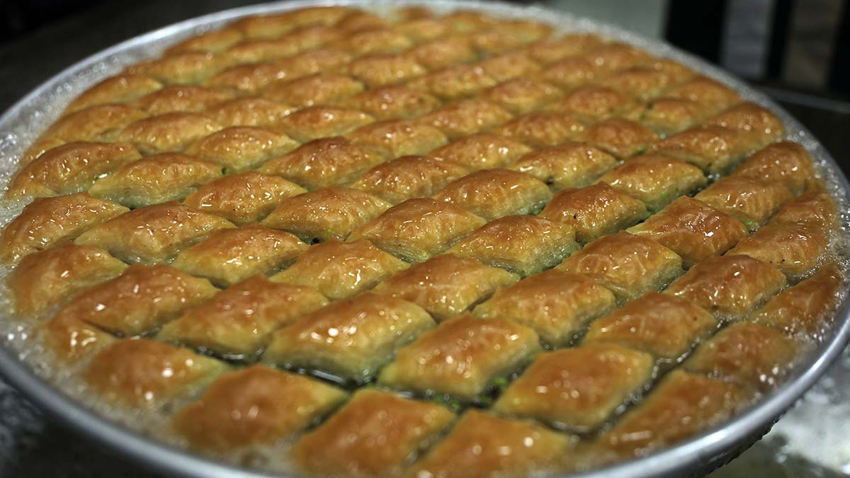 Gaziantep'te, günlük 60 ton baklava üretiliyor