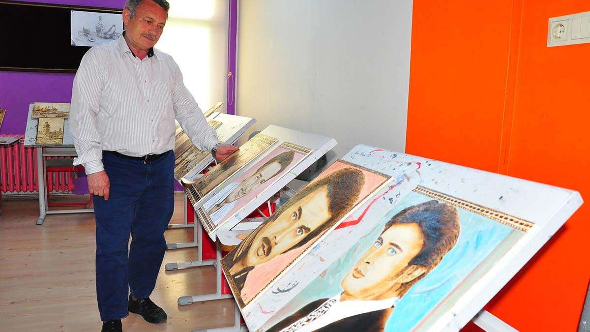 Hademe ressamın hayali sergi açmak