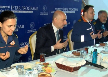 Karaismailoğlu, Kıyı Emniyeti personeliyle iftarda