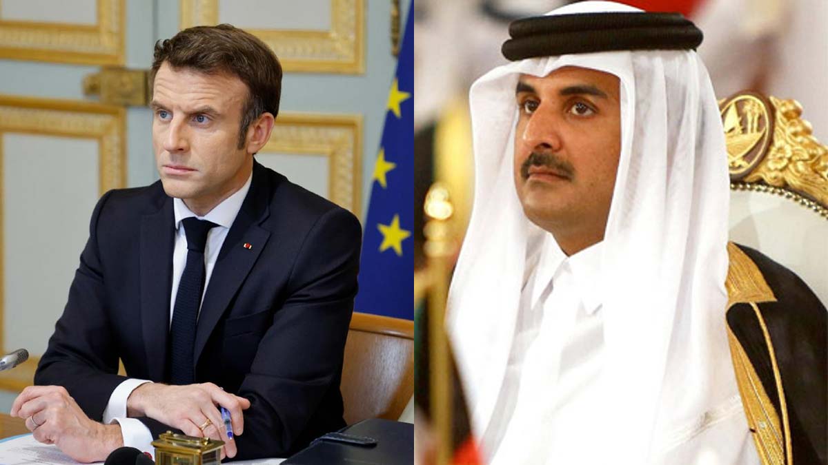 Macron'dan Katar Emiri Temim'e "Bundan memnun değiliz"