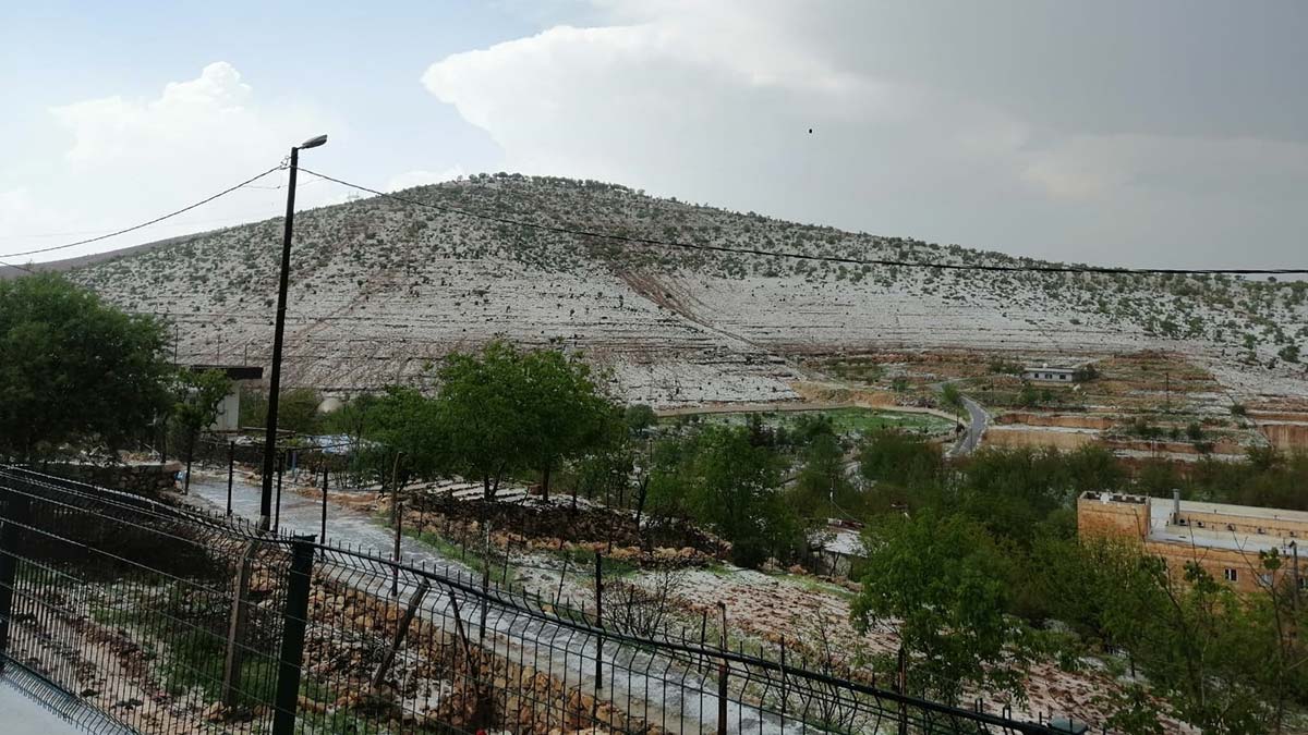 Mardin’de dolu yağışı ve sel