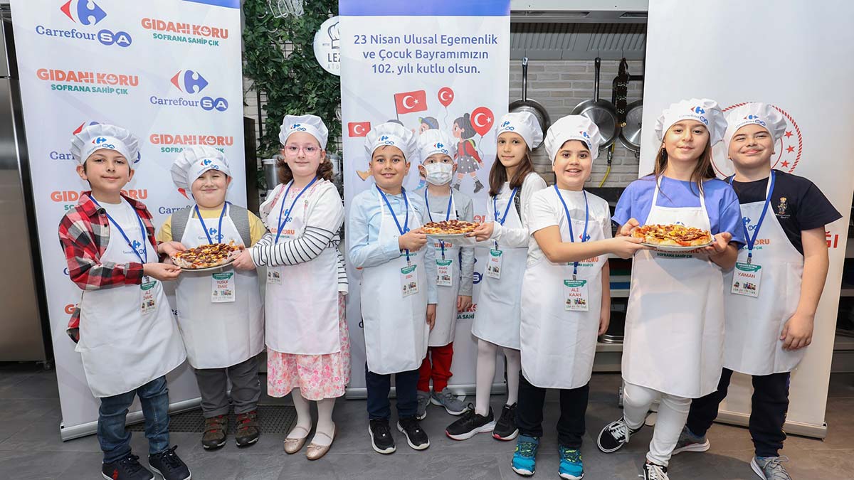 Minik şefler CarrefourSA Lezzet Atölyesi’nde